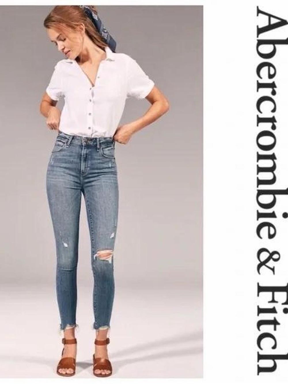 Abercrombie & Fitch Simone High-Rise ankle Jeans 0
